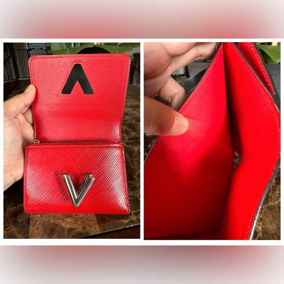🎀LOUIS VUITTON EPI LEATHER TWIST COMPACT WALLET🎀 - Picture 11 of 12